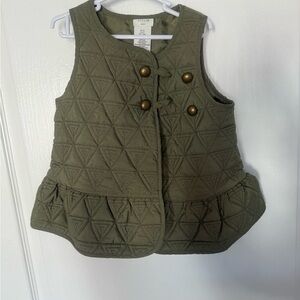 Aviator Nation Kids Green Quilted Vest